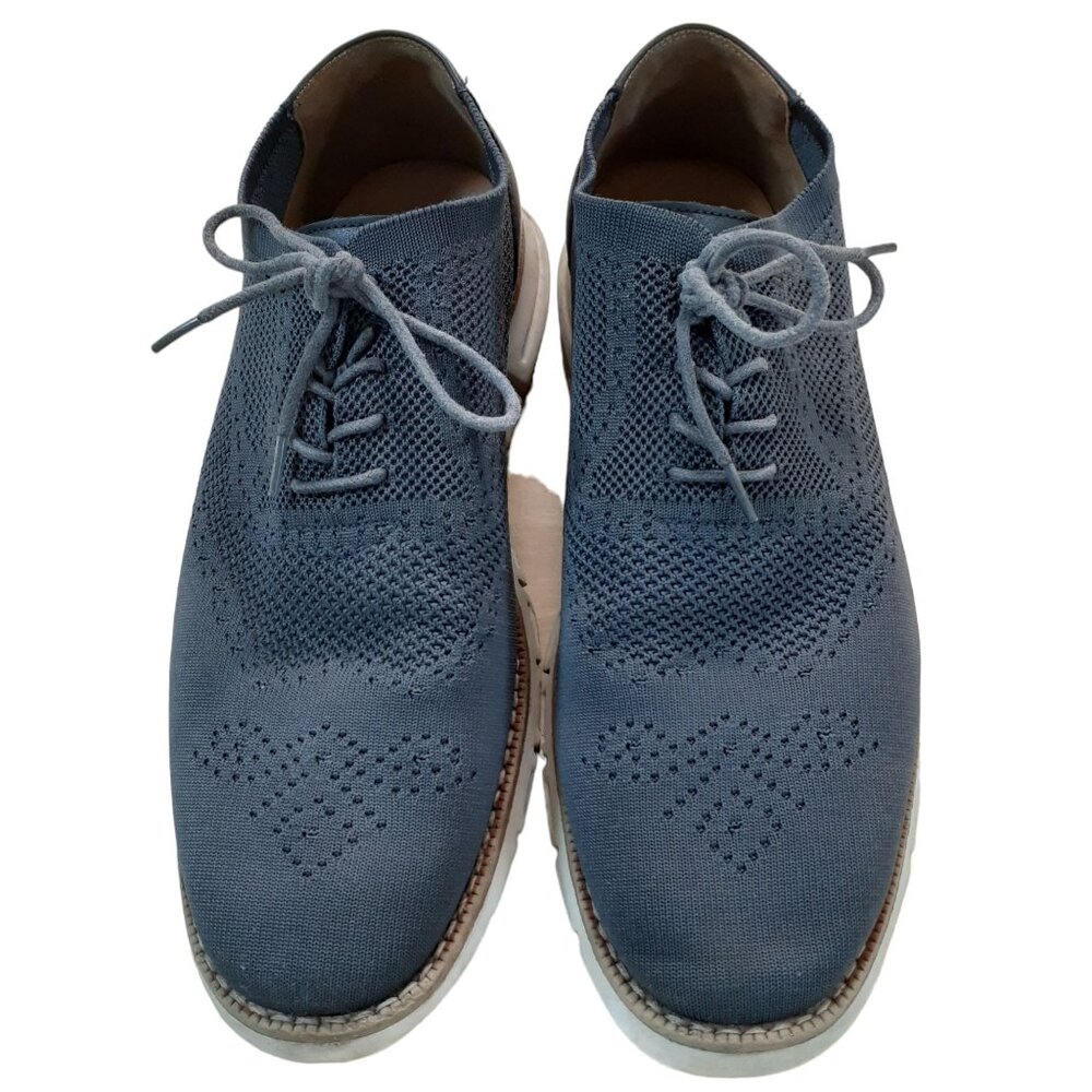 Nautica Mens Lace Up Wingtip Oxford Casual Shoes Blue Size 12